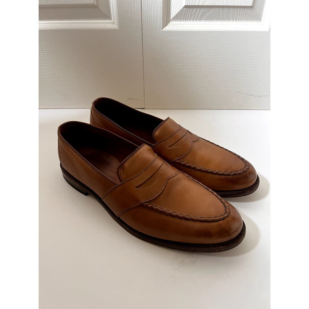 Allen Edmond Randalph Penny Loafers Brown Leather Size 11 - Picture 2 of 7